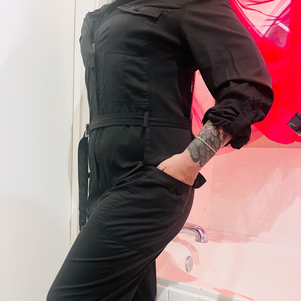 Max Studio London cover all mechanic style jumpsuit with lots of pockets